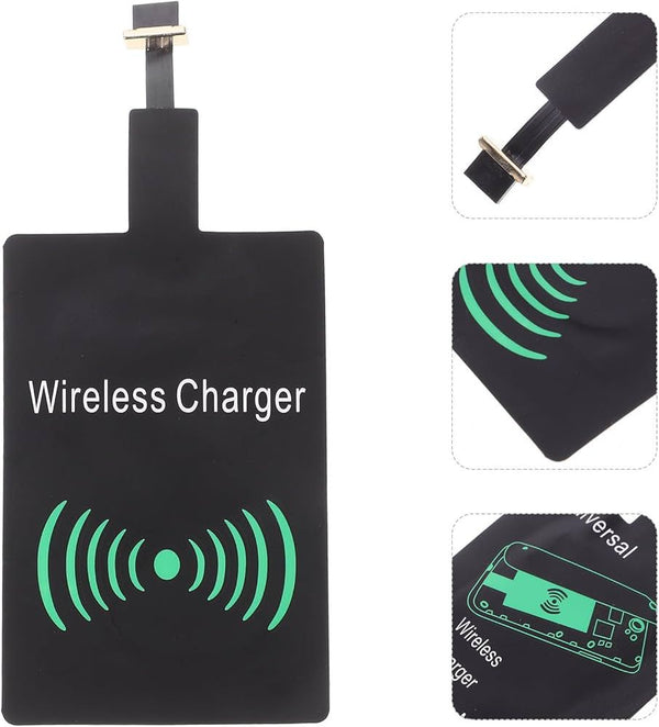 Universal Android Micro USB Wireless Charging Receiver Module Mobile Wireless Charging Converter Module Wireless Charging Receiver Adapter Qi Wireless Charging Receiver Chip Module Adapter Wireless Charger Converter Adapter Android Mobile Gadgets